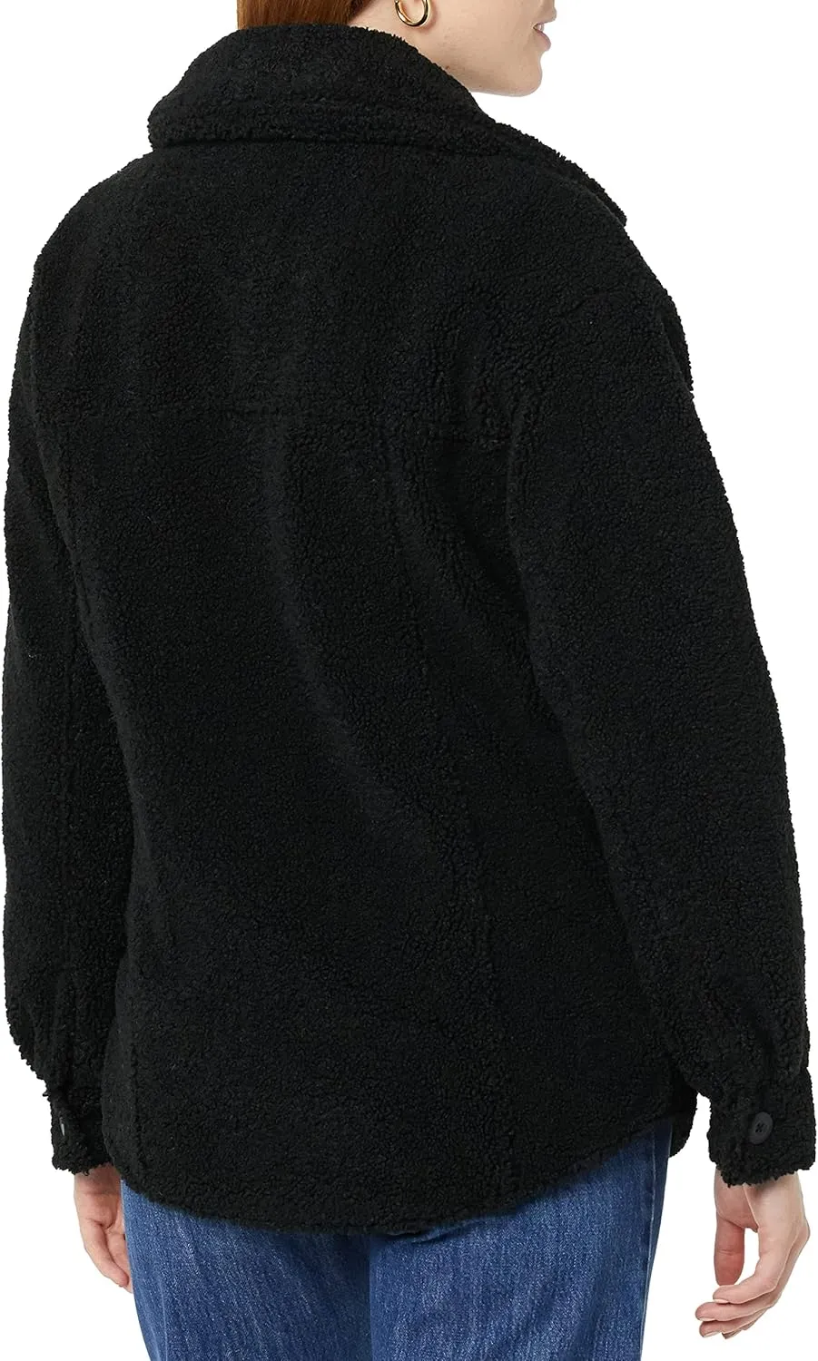 Amazon Essentials Women's Oversized Teddy Sherpa Shirt Jacket (Previously Goodthreads)