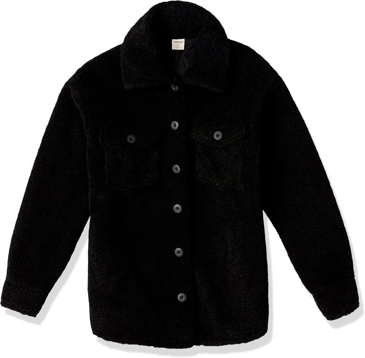 Amazon Essentials Women's Oversized Teddy Sherpa Shirt Jacket (Previously Goodthreads)