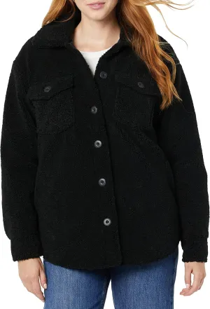 Amazon Essentials Women's Oversized Teddy Sherpa Shirt Jacket (Previously Goodthreads)