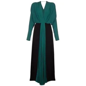 ARCHIVE - 1940s Green and Black Crepe Dress