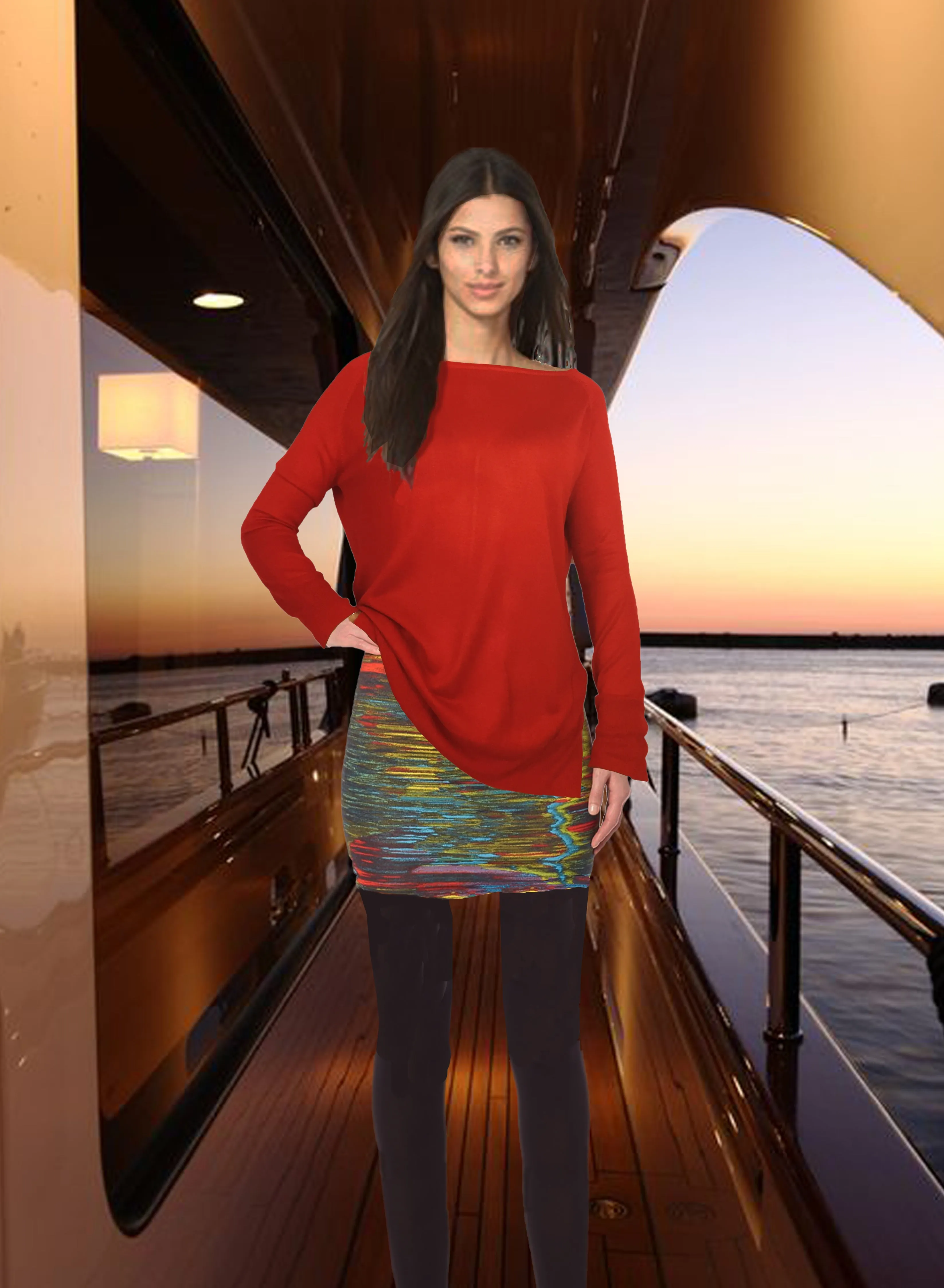 ASHORE WOMENS CLASSIC FINE LONG SWEATERS