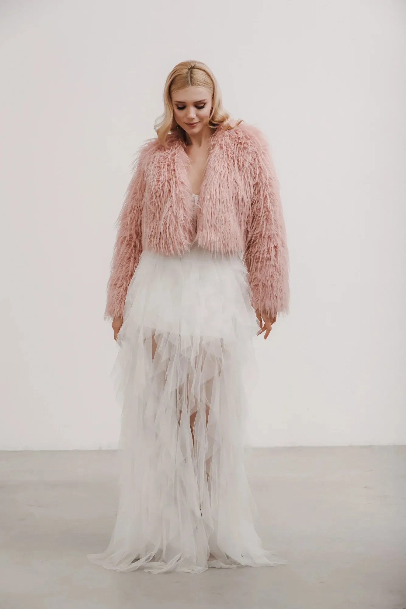 Aspen Pink Faux Fur Jacket
