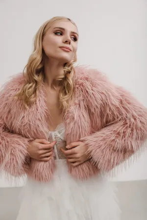 Aspen Pink Faux Fur Jacket
