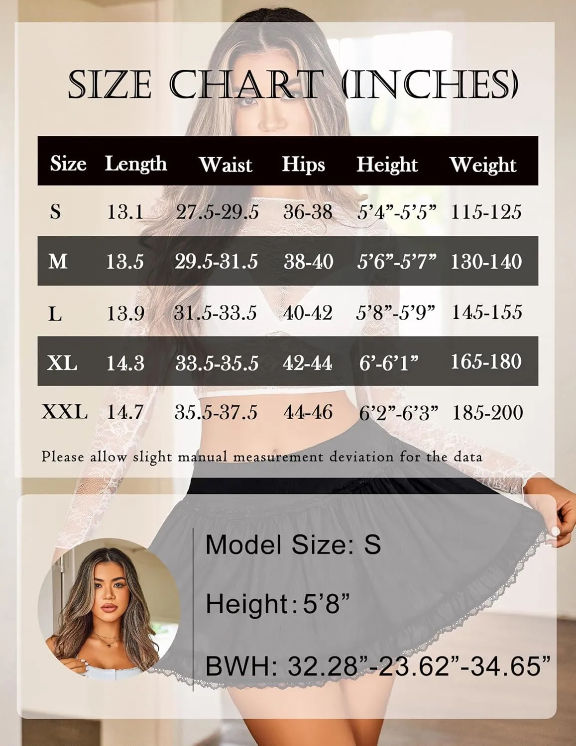 Avidlove Women High Waist Mini Skirt Flowy A Line Ruffle Hem Y2K Cute Skirts Casual