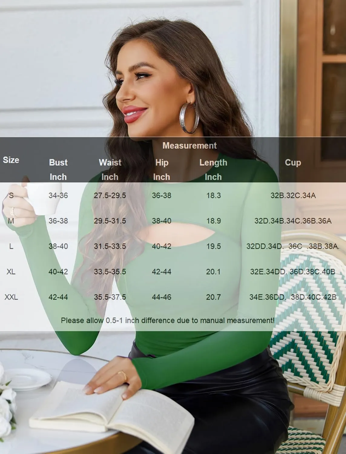 Avidlove Women's Sheer Mesh Long Sleeve Crop Top y2k Sexy Tee Blouse Cutout Clubwear with Thumb Holes
