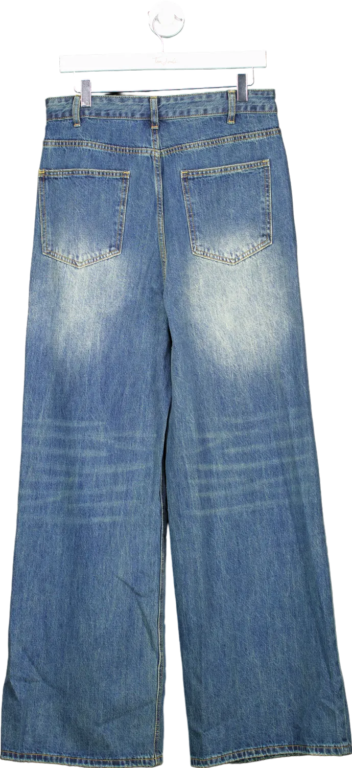 Beaumont Blue Wide-leg Jeans No Size