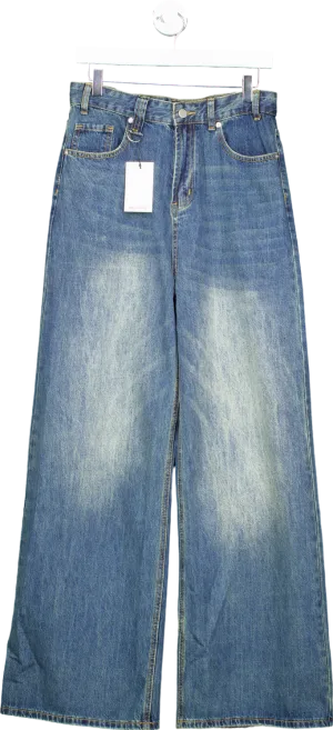 Beaumont Blue Wide-leg Jeans No Size