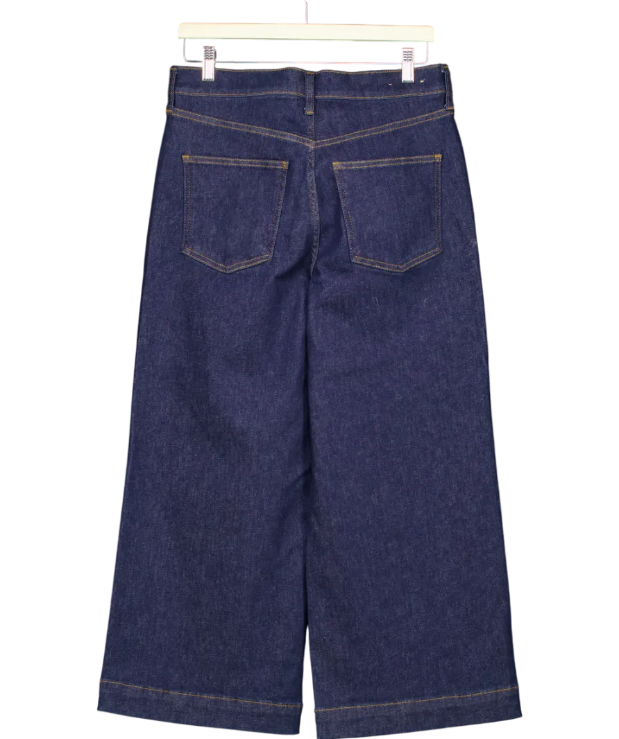 BODEN Blue High Rise Wide Crop Jeans W29