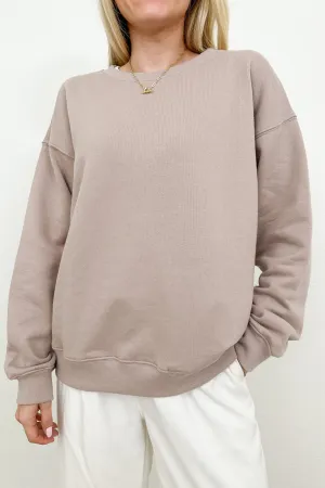 Crew Pullover Sweatshirt in Dusty Rose