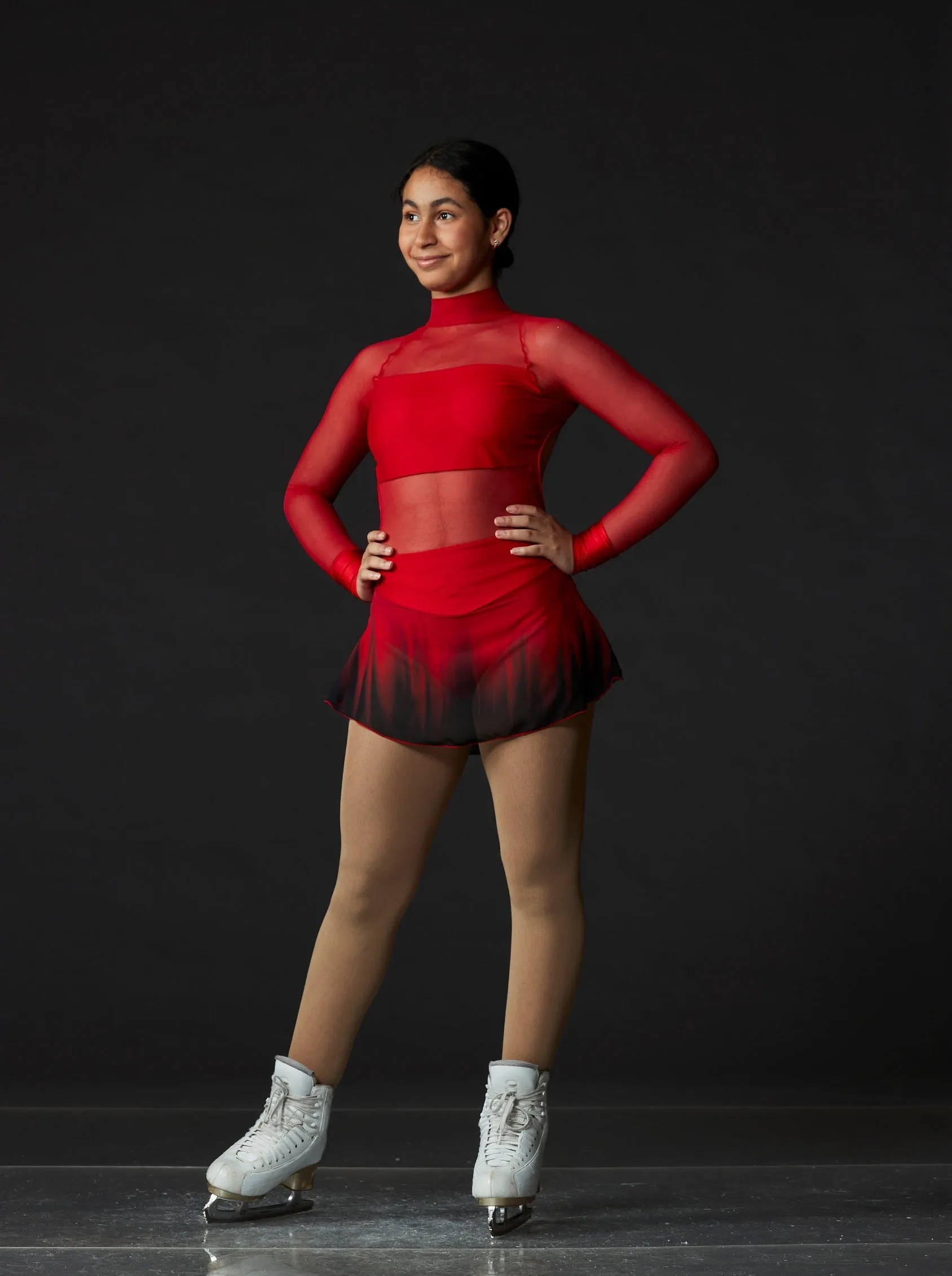 Crop Top Red Dress