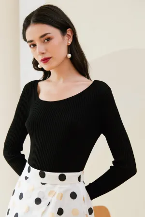 Elian Merino Wool Ribbed Sweater
