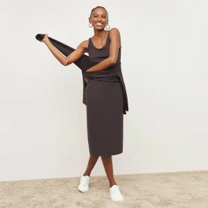 Elsa Dress - Light Scuba :: Haze