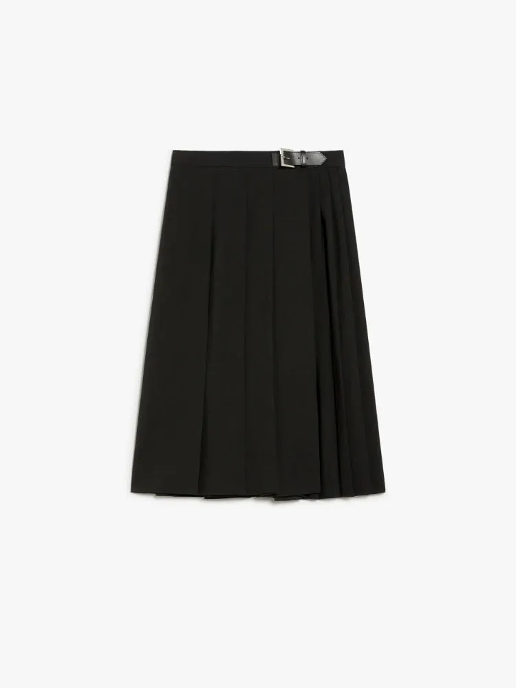 ESTELLA PLEATED WOOL SKIRT
