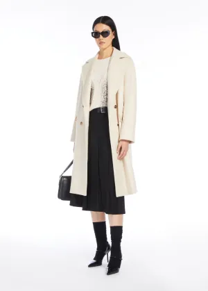 ESTELLA PLEATED WOOL SKIRT