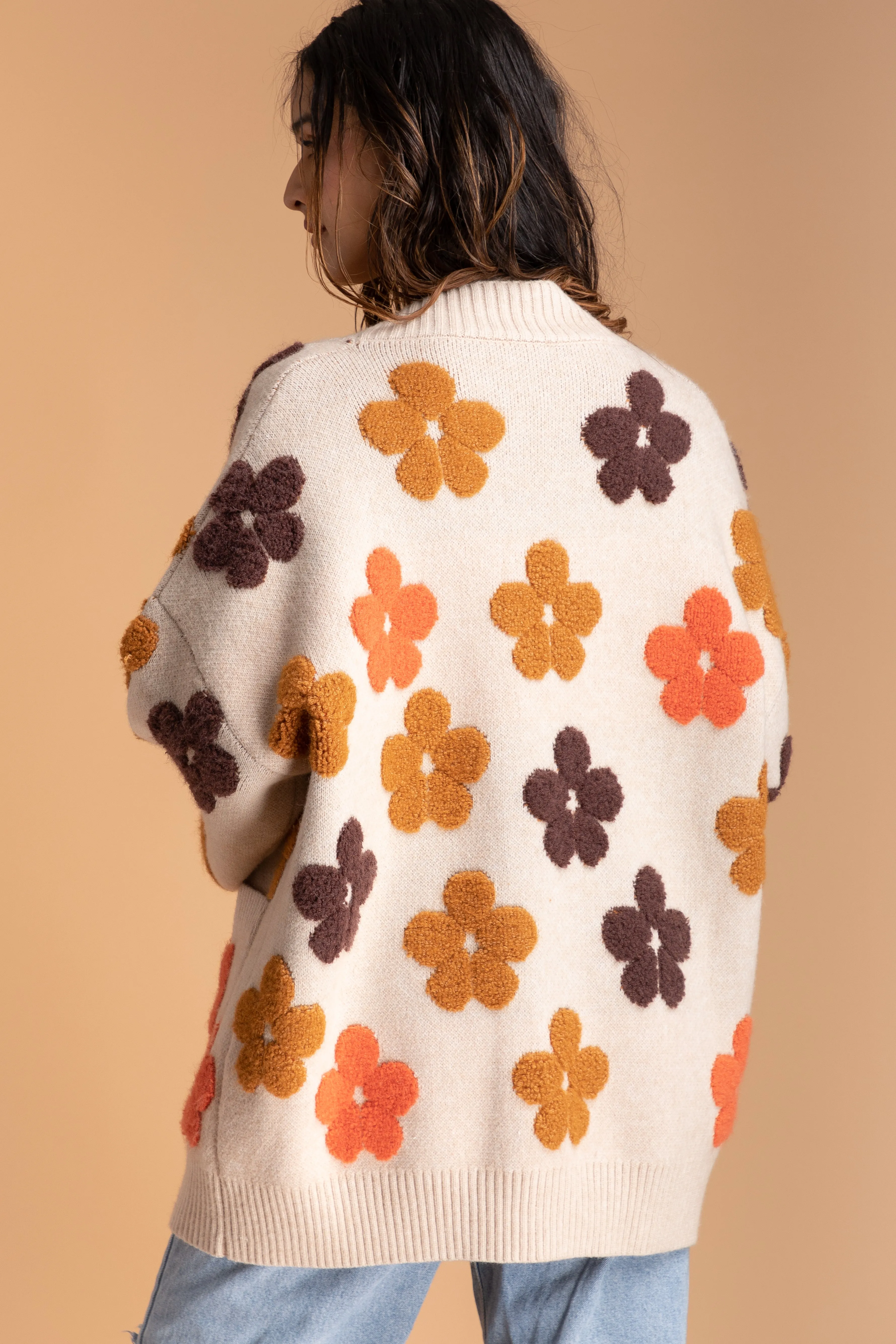 Floral Knit Cardigan