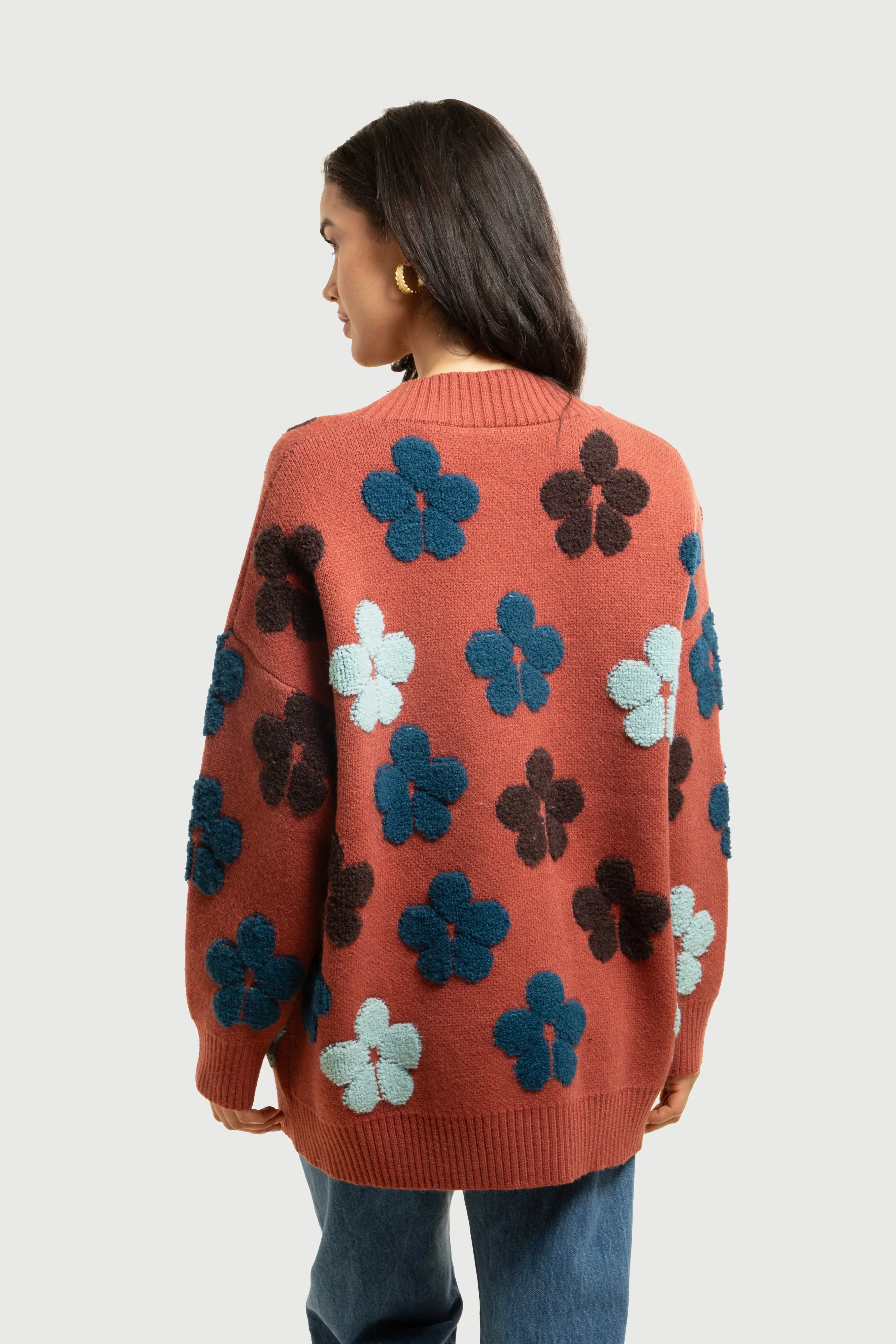 Floral Knit Cardigan