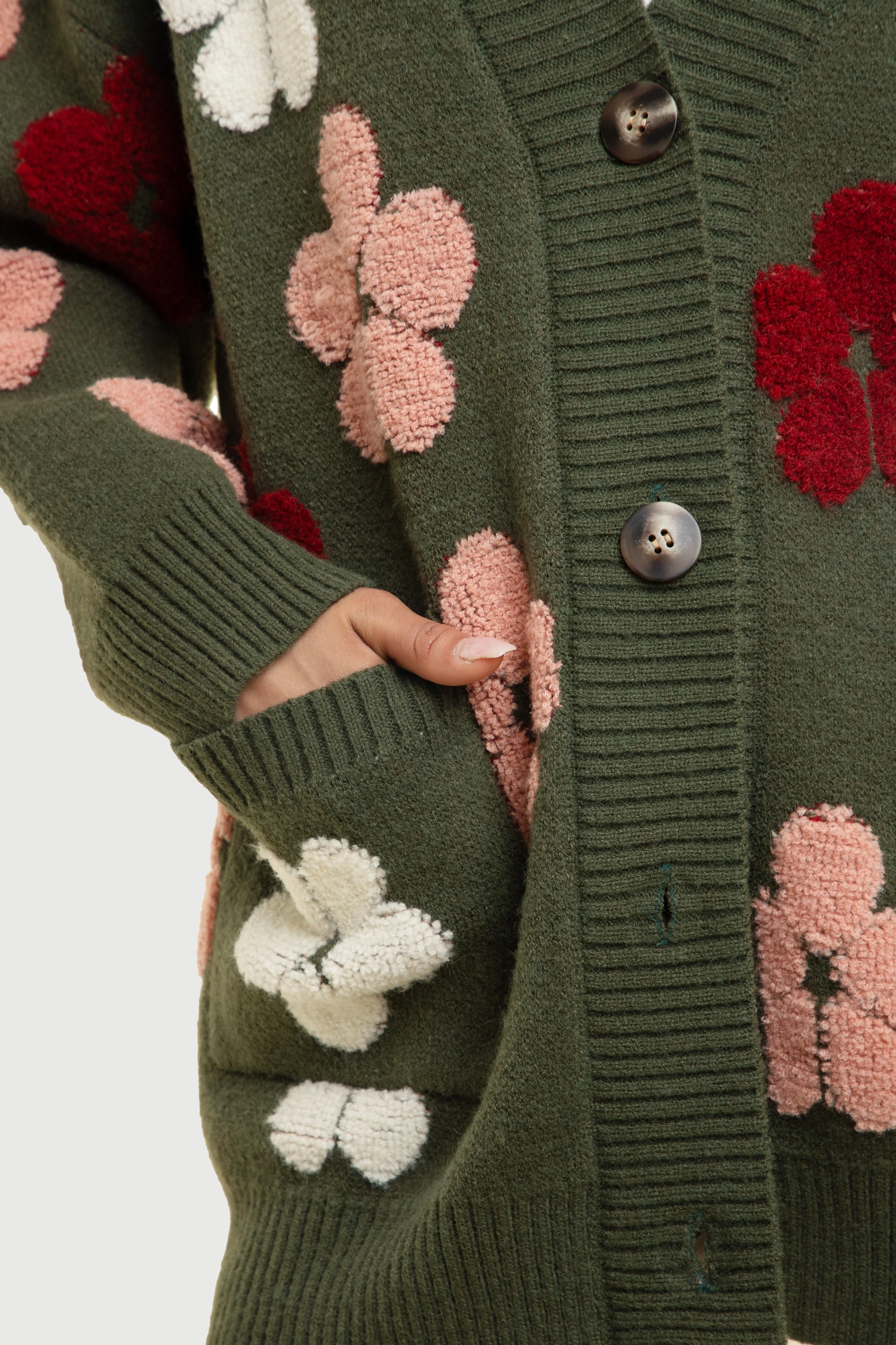 Floral Knit Cardigan