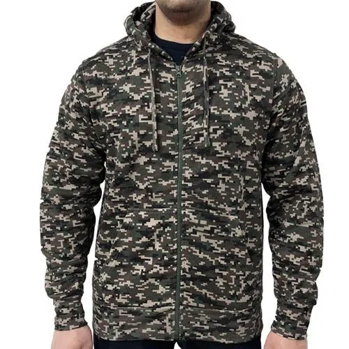 Game Digital Camouflage Zip Hoodie