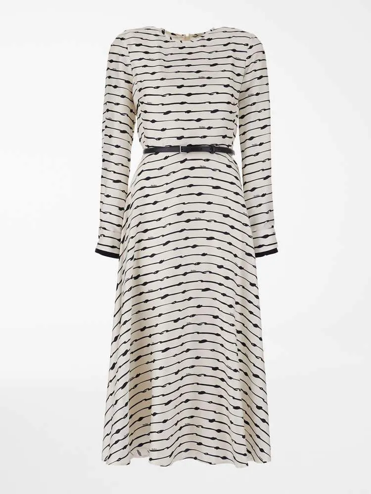 Gattini Silk Pleated Dress