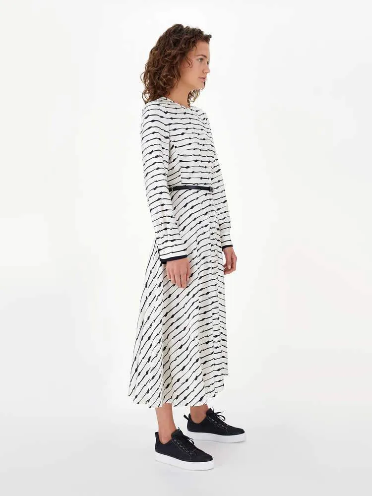 Gattini Silk Pleated Dress
