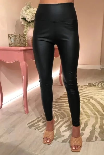 Gina PU High Waisted Leggings