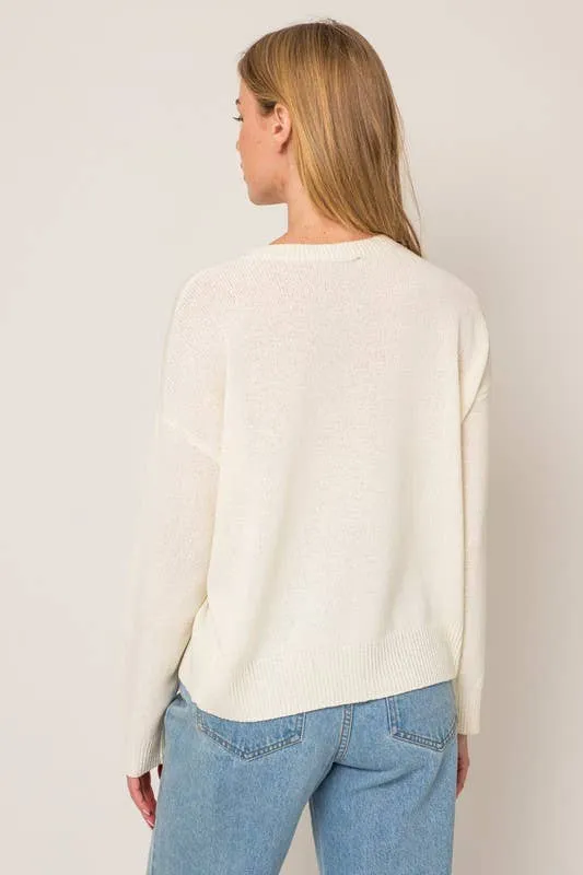 Good Vibes Pullover Light Weight Sweater