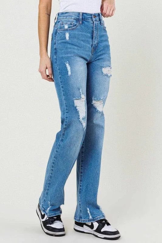 High Waisted Wide Leg Medium Stone