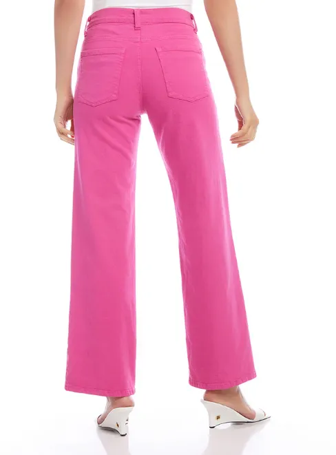 Karen Kane Full Length Wide-Leg Jeans