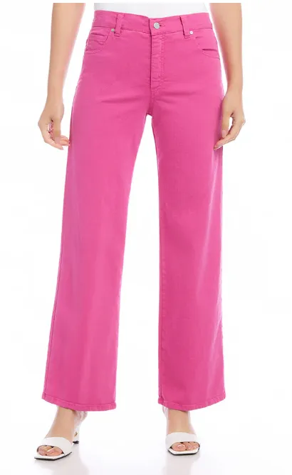 Karen Kane Full Length Wide-Leg Jeans