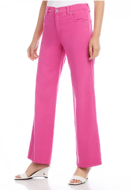 Karen Kane Full Length Wide-Leg Jeans