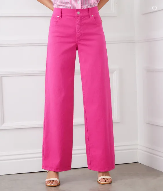 Karen Kane Full Length Wide-Leg Jeans