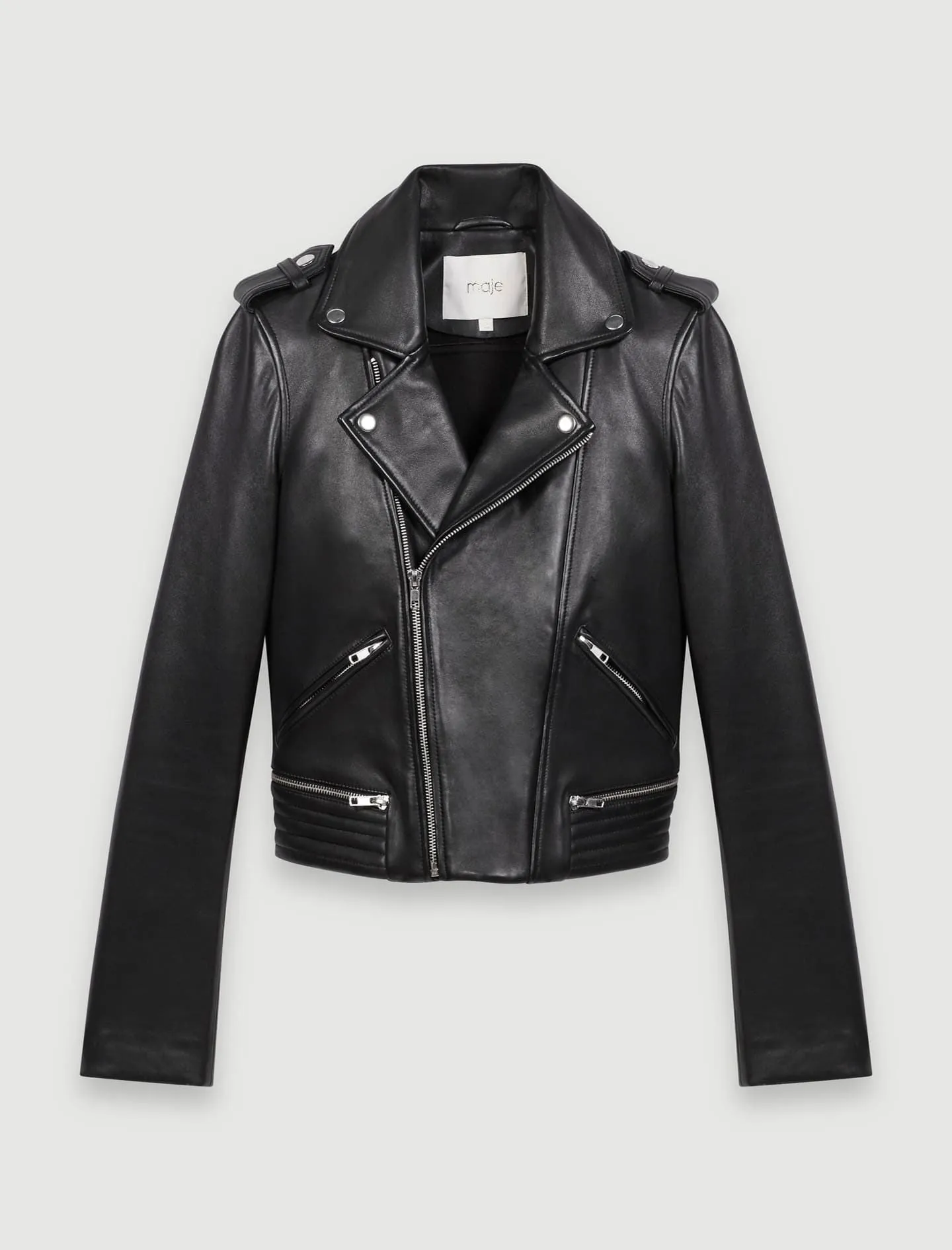 LEATHER BIKER JACKET