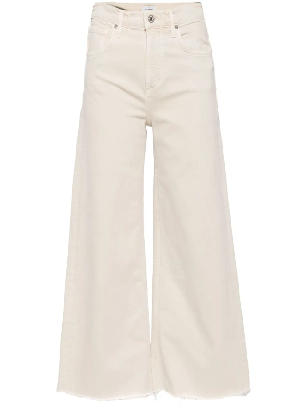 Lyra Crop Wide Leg in Almondette