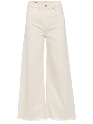 Lyra Crop Wide Leg in Almondette
