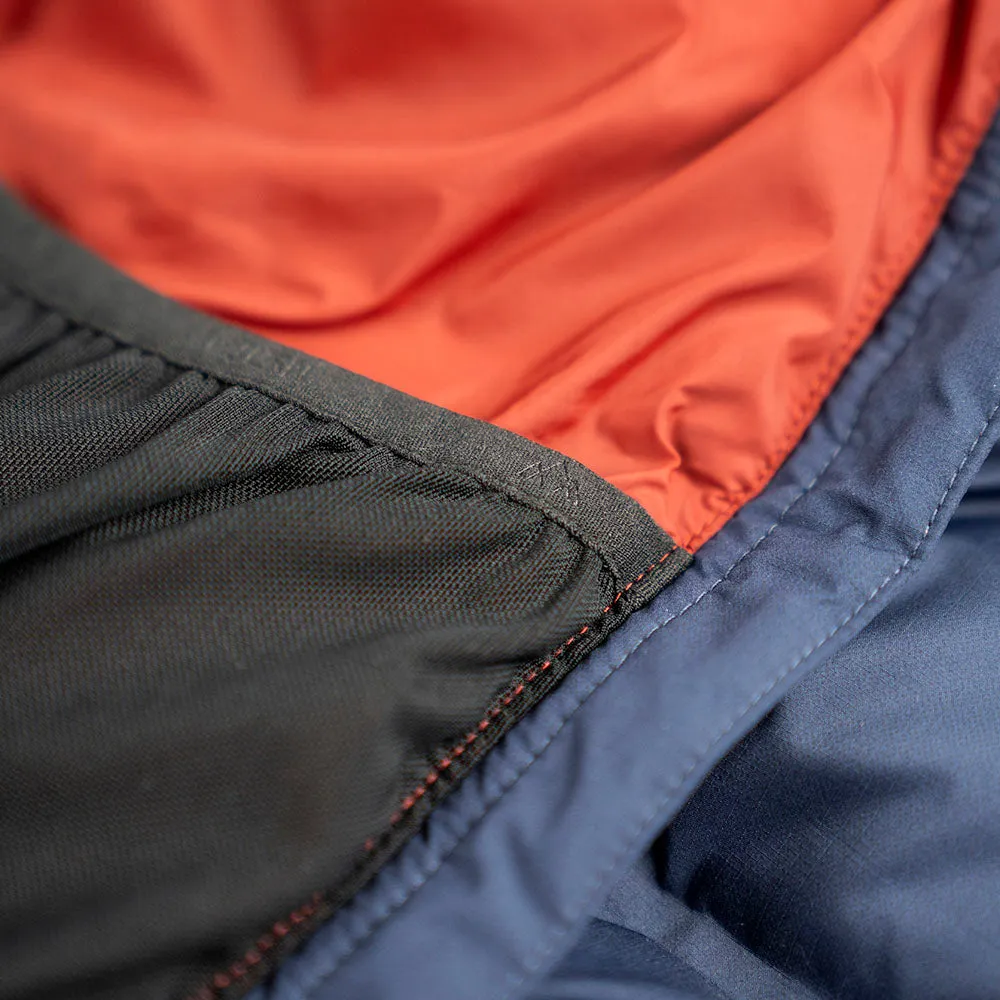 Mens Aska Waterproof Down Jacket (Navy/Rust)