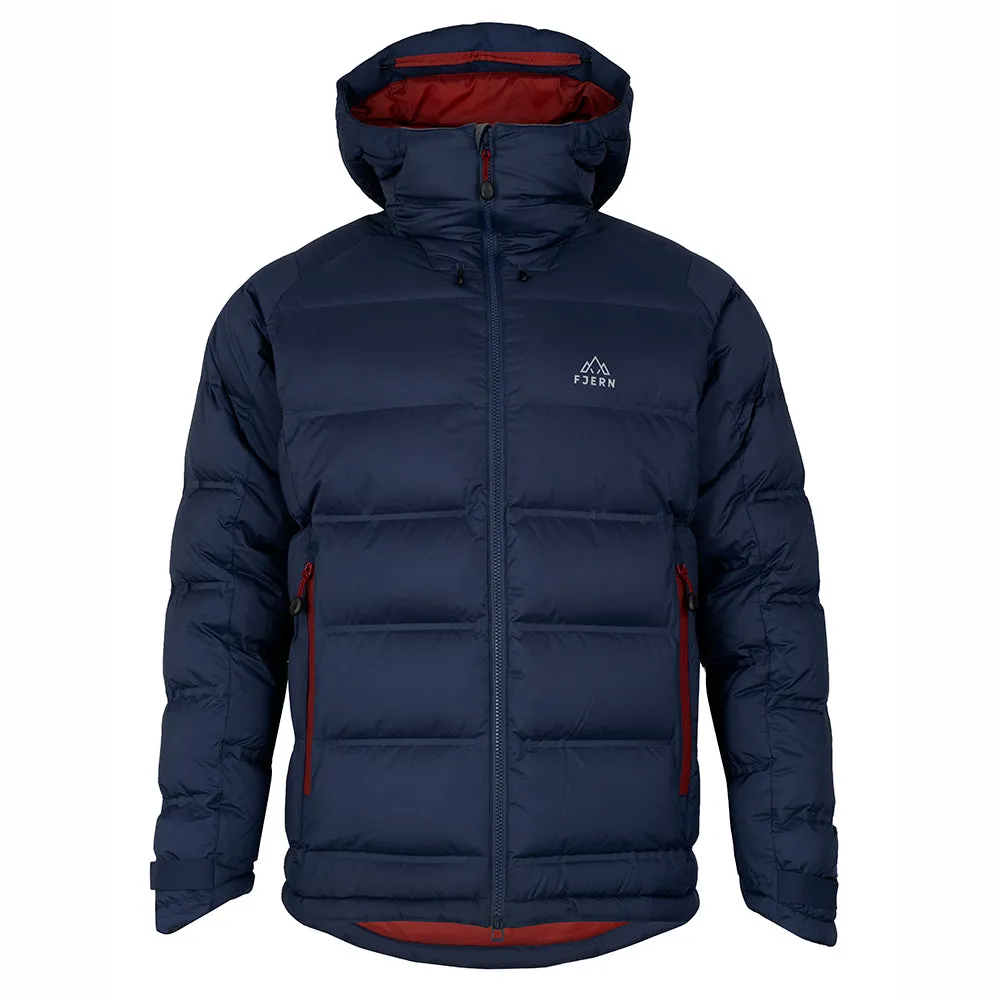Mens Aska Waterproof Down Jacket (Navy/Rust)