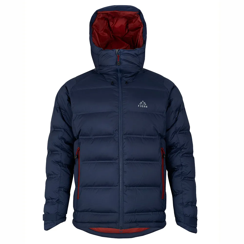 Mens Aska Waterproof Down Jacket (Navy/Rust)