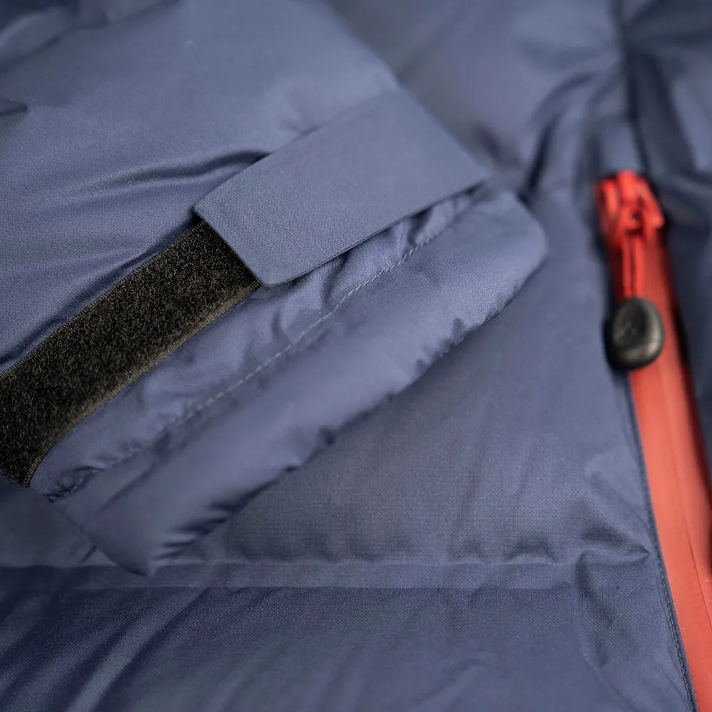 Mens Aska Waterproof Down Jacket (Navy/Rust)