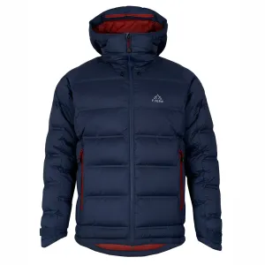Mens Aska Waterproof Down Jacket (Navy/Rust)