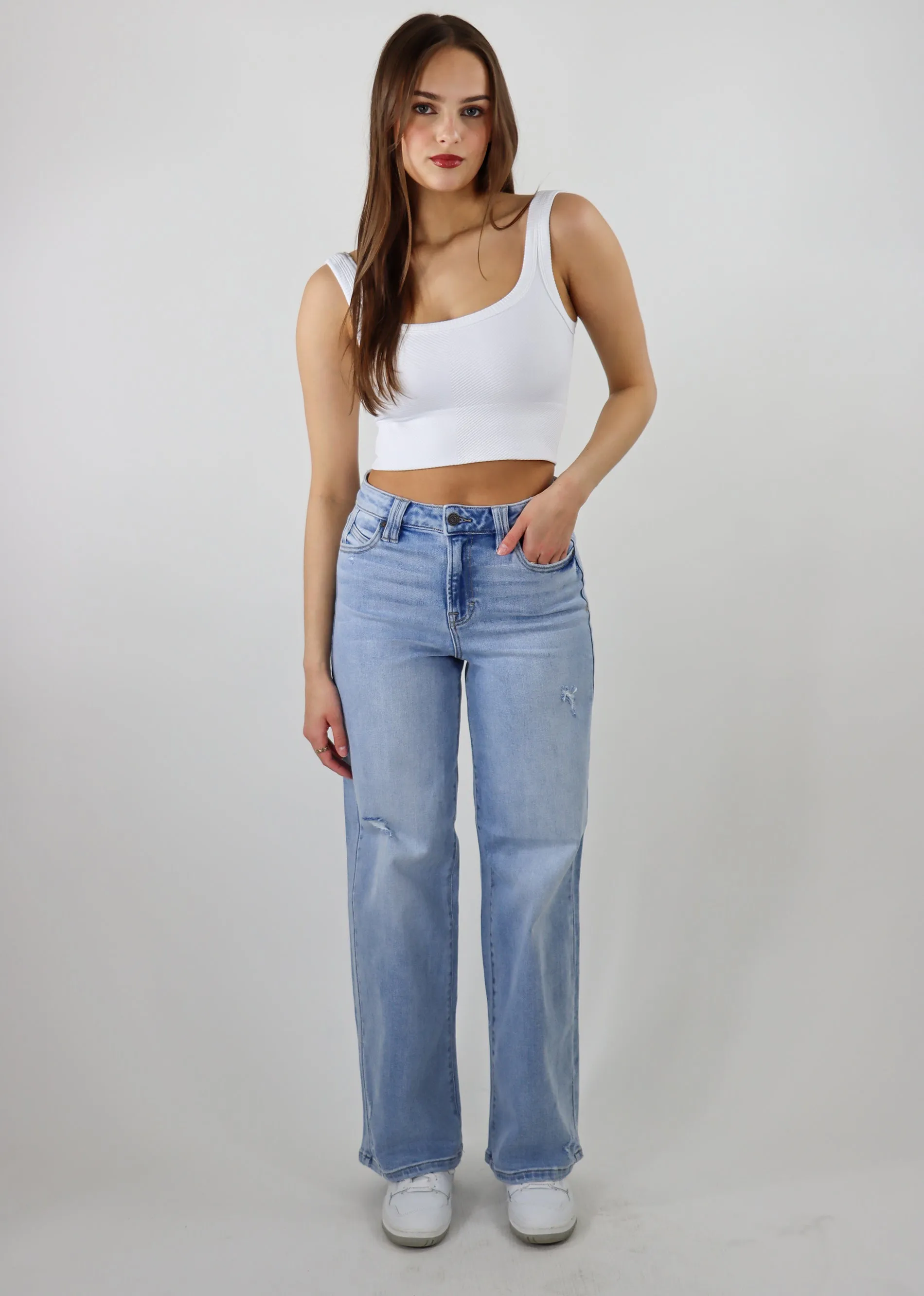 No Man Wide Leg Jeans ★ Light Wash
