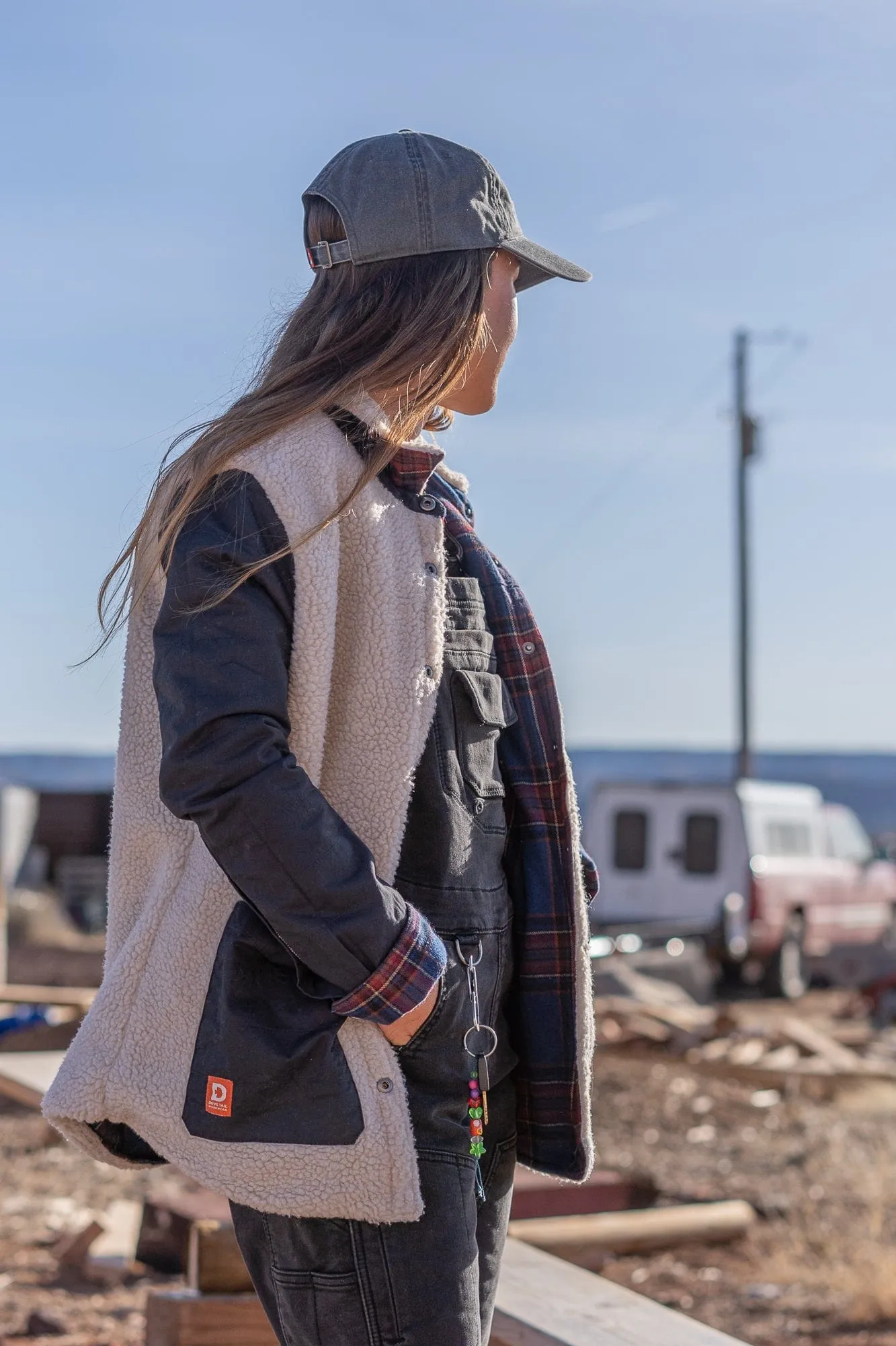 Old School Reversible Work Jacket in American Plaid