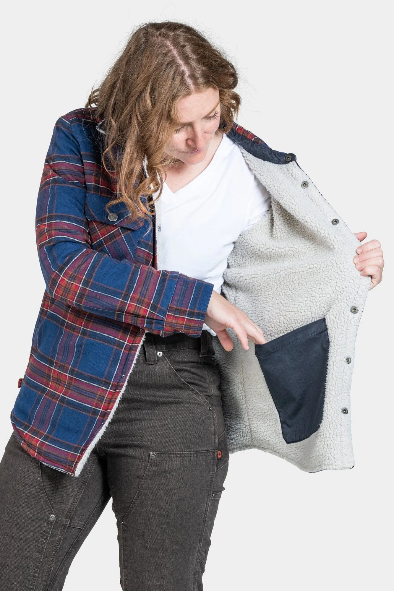 Old School Reversible Work Jacket in American Plaid