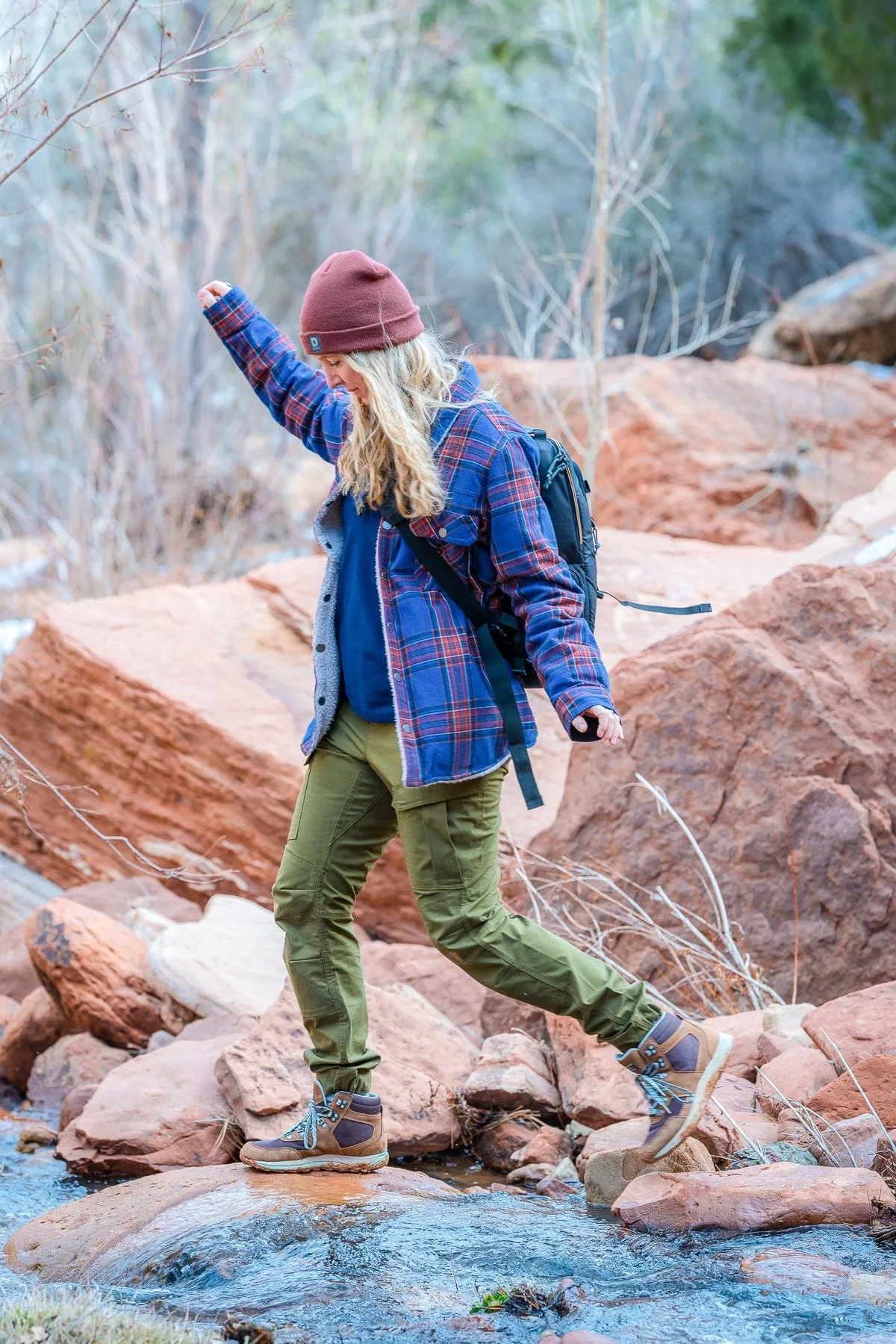 Old School Reversible Work Jacket in American Plaid