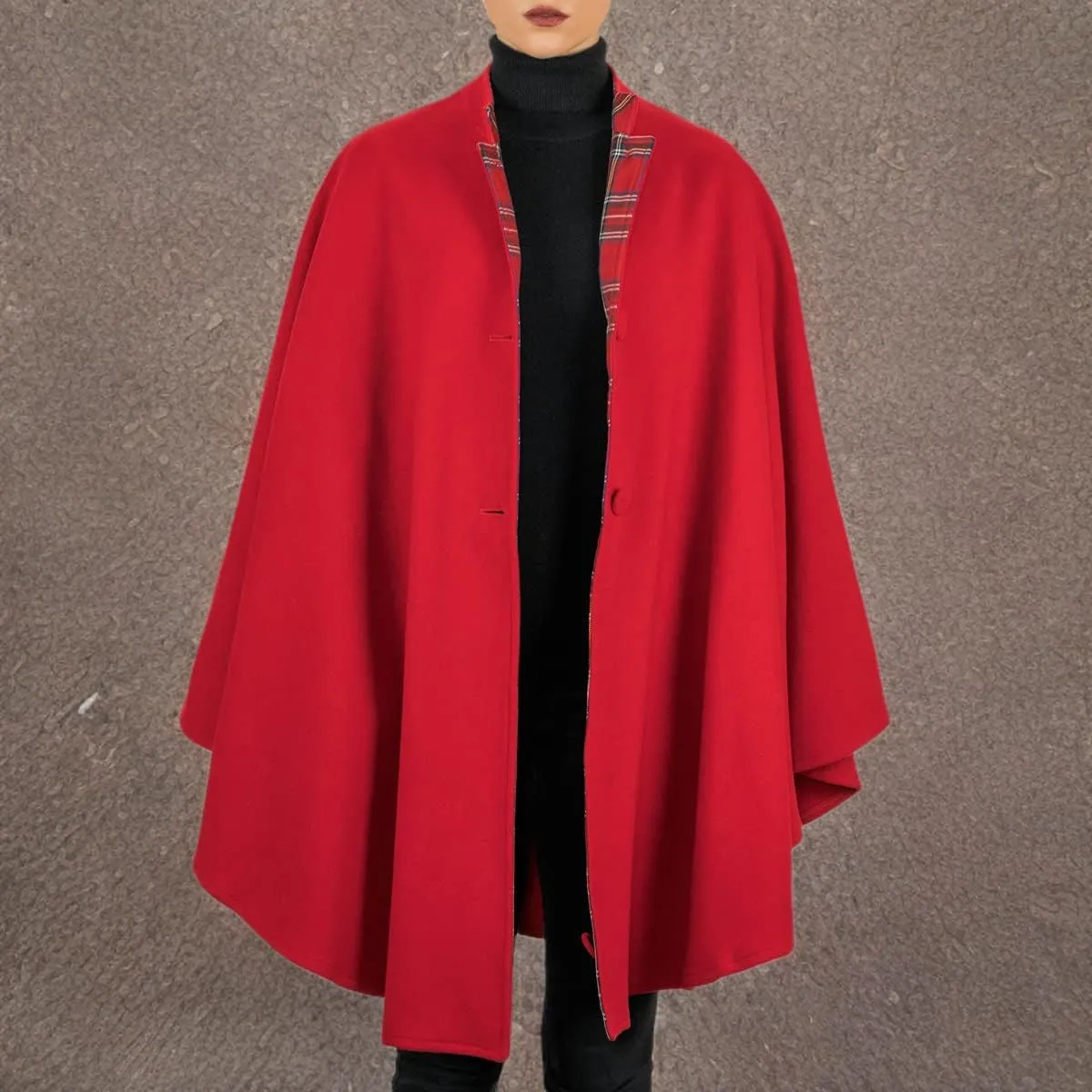 Oxfords Cashmere Tartan Cape