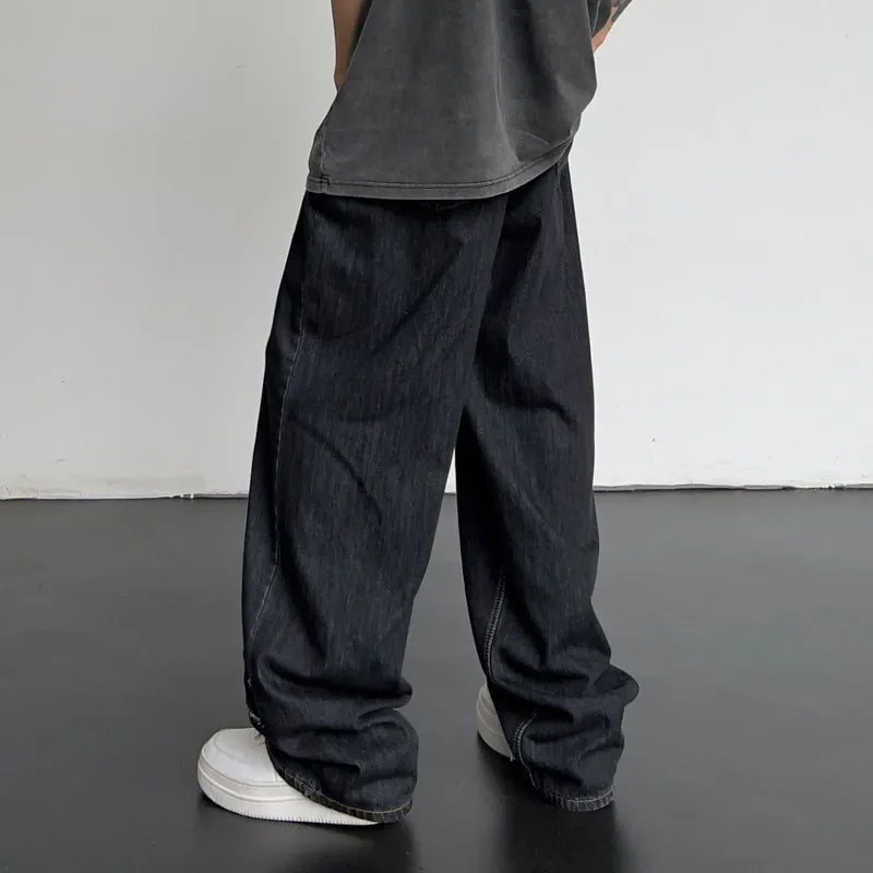 Patchwork Wide Leg Jeans