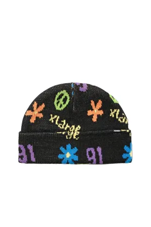 PEACE 91 MID BEANIE - Black