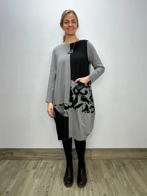 Slate Long Sleeve Pattern Samara Dress