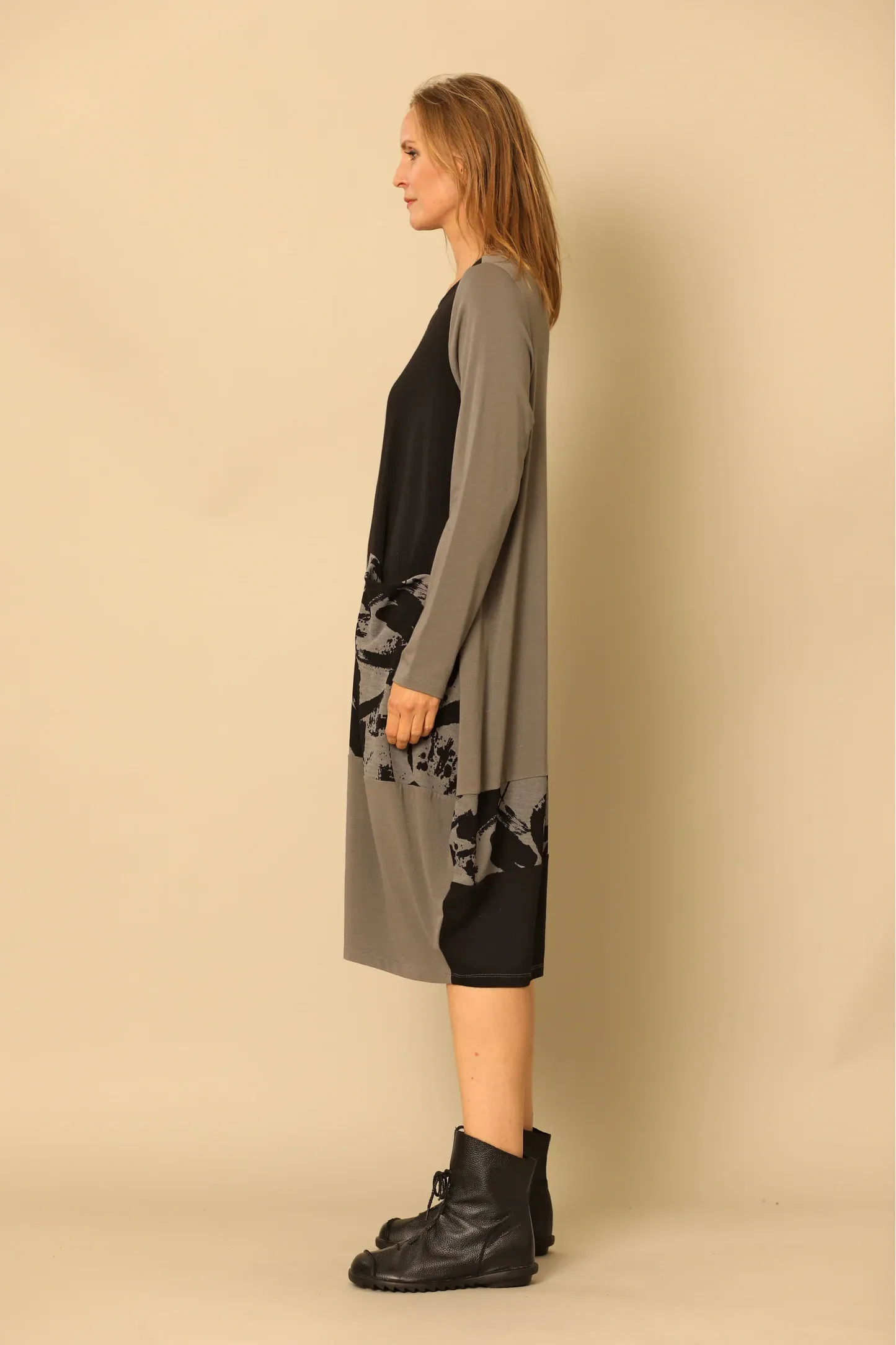 Slate Long Sleeve Pattern Samara Dress