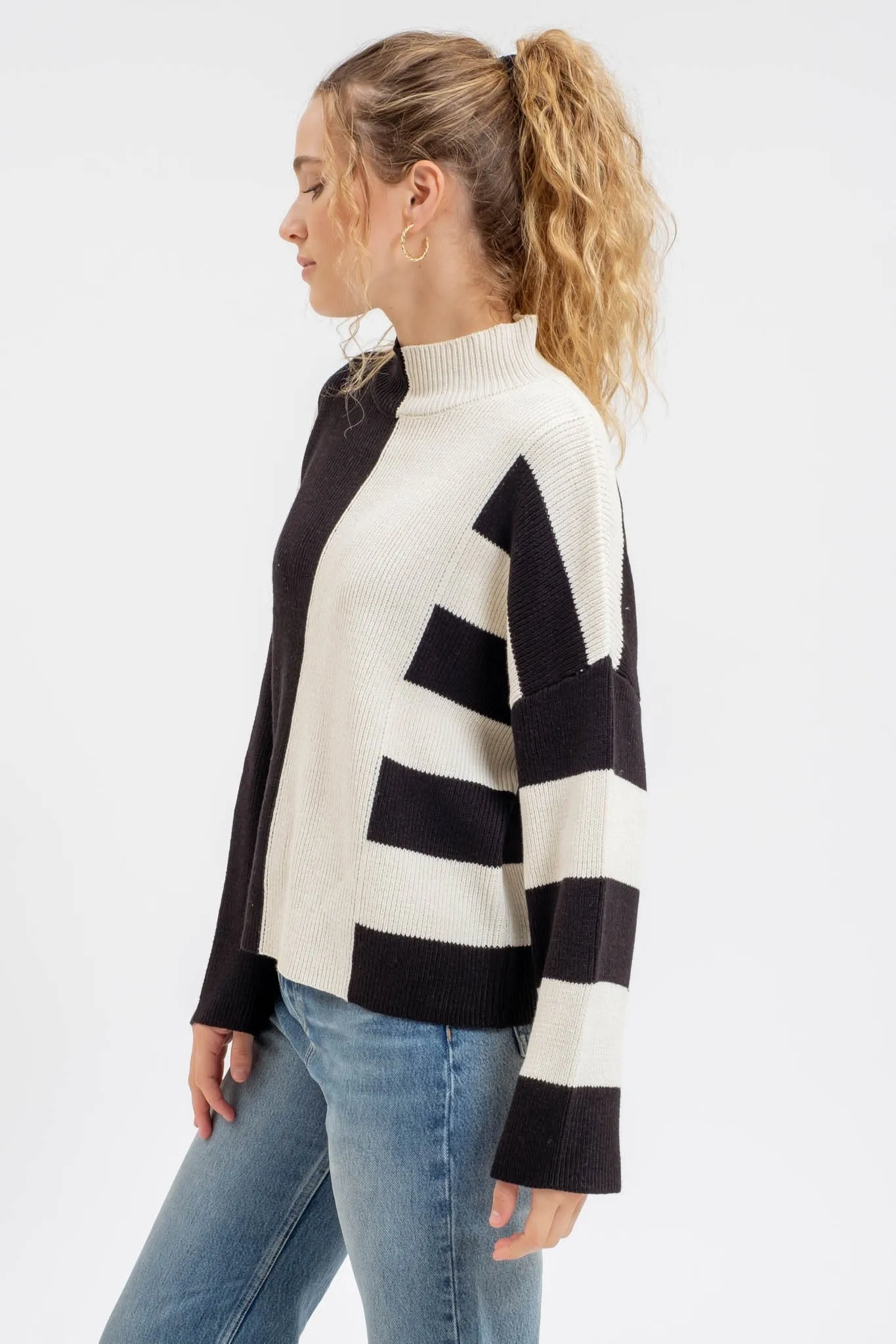 Stripe Block Sweater