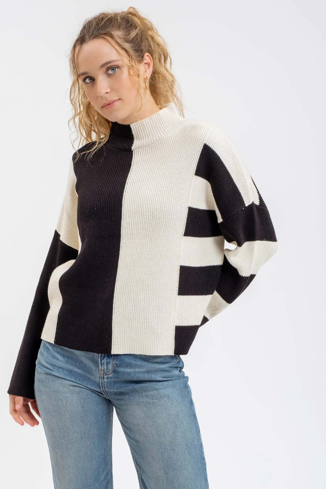 Stripe Block Sweater